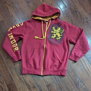 Harry Potter Gryffindor Zip Up Hoodie Size Small